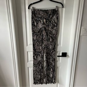 NWT Topshop Snake Print Flares 6